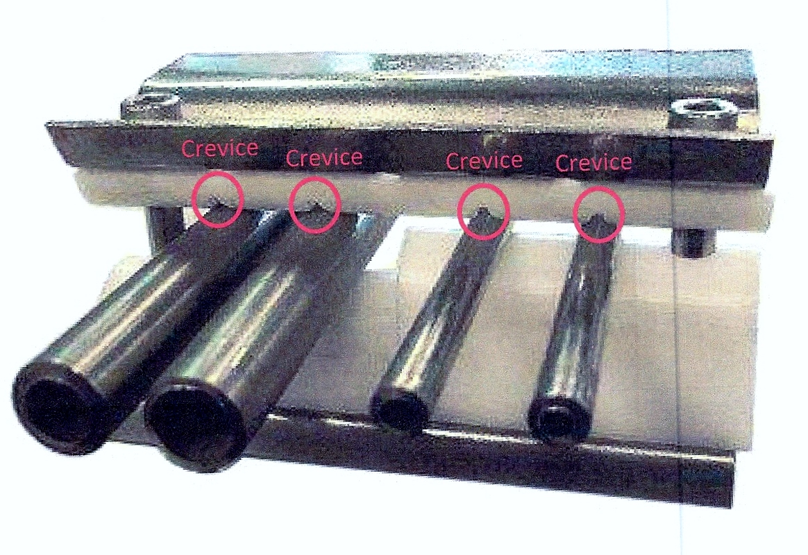 t sep diagram showing crevices